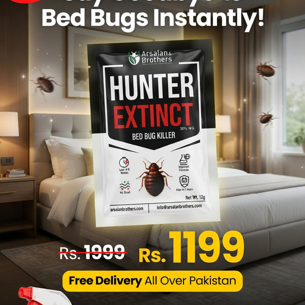 HUNTER EXTINCT 30% WG — Imported Professional-Grade Insect Control Formula for Bedbugs (Khatmal) & Other Common Household Pests | Nationwide FREE Shipping