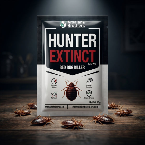 HUNTER EXTINCT 30% WG — Imported Professional-Grade Insect Control Formula for Bedbugs (Khatmal) & Other Common Household Pests | Nationwide FREE Shipping