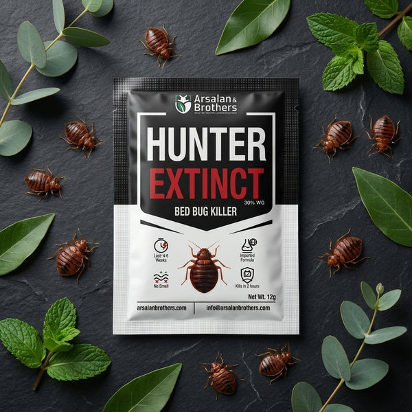 HUNTER EXTINCT 30% WG — Imported Professional-Grade Insect Control Formula for Bedbugs (Khatmal) & Other Common Household Pests | Nationwide FREE Shipping