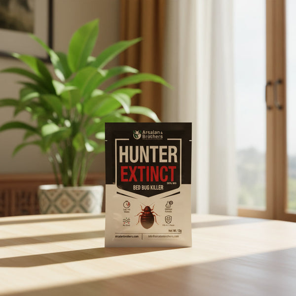 HUNTER EXTINCT 30% WG — Imported Professional-Grade Insect Control Formula for Bedbugs (Khatmal) & Other Common Household Pests | Nationwide FREE Shipping
