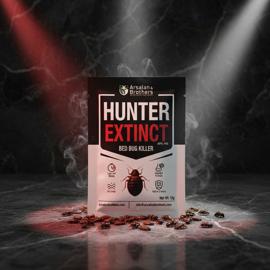 HUNTER EXTINCT 30% WG — Imported Professional-Grade Insect Control Formula for Bedbugs (Khatmal) & Other Common Household Pests | Nationwide FREE Shipping